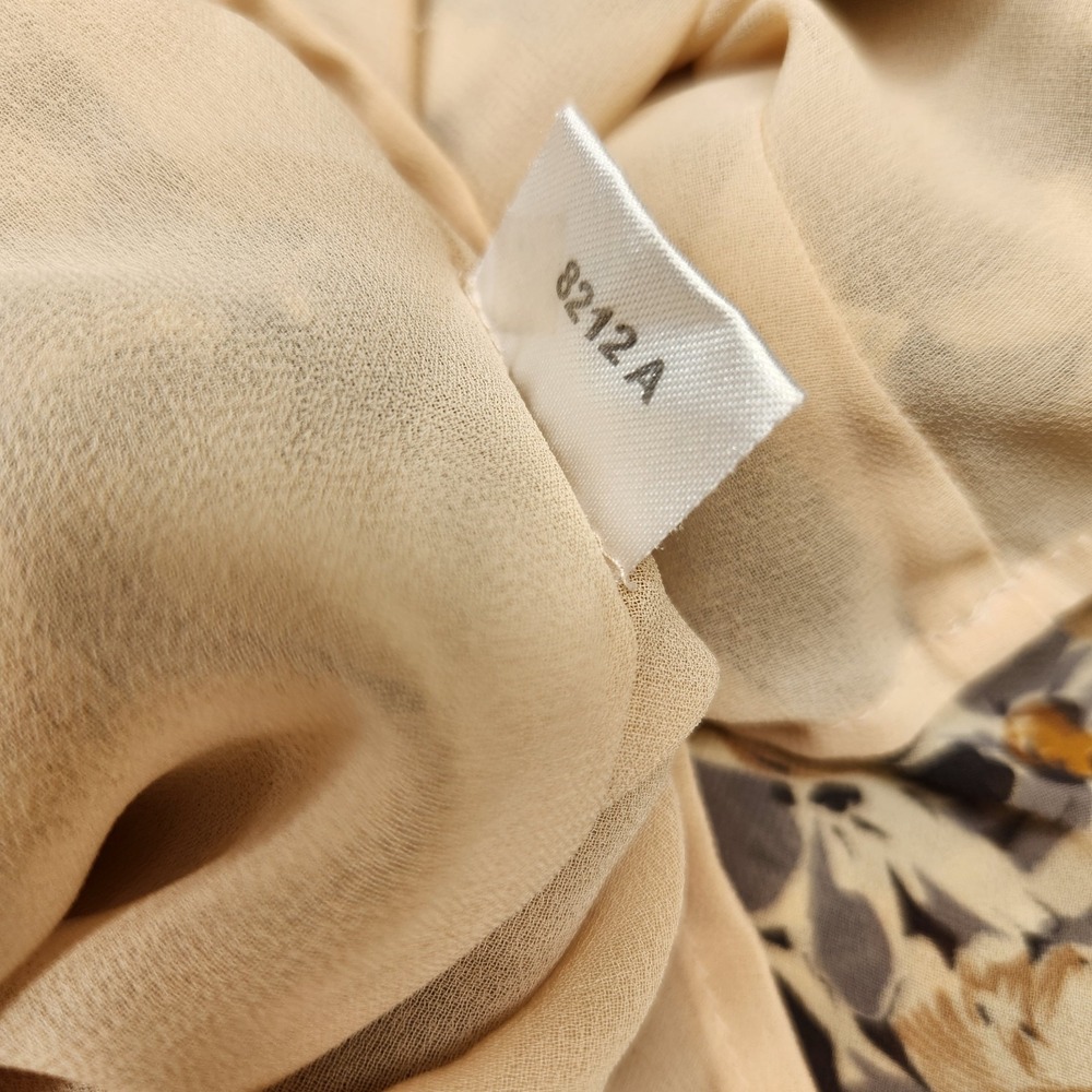 VTG Ann Taylor Loft Size 4 Fall Midi Dress Floral Ruffle Bloomcore Romantic Y2K - Picture 6 of 11